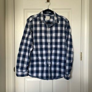Blue and white Flannel